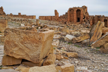 l'area archeologica dell'antico presidio militare romano di Ammaedara nei pressi della cittadina di...