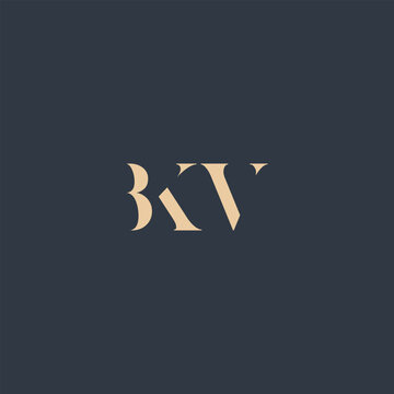 BKV abstract letter logo design. This logo is designed by three abstract letters.