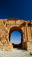 l'area archeologica dell'antico presidio militare romano di Ammaedara nei pressi della cittadina di...