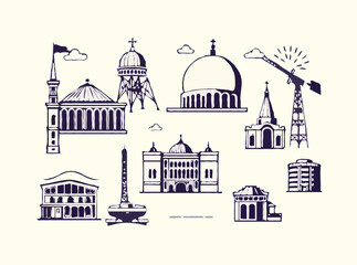 Classic and Modern Design Assets for Media Use