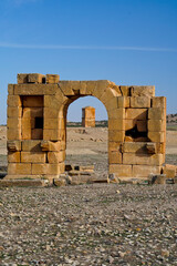 l'area archeologica dell'antico presidio militare romano di Ammaedara nei pressi della cittadina di...