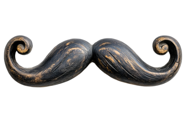 Decorative wooden mustache art for wall decor