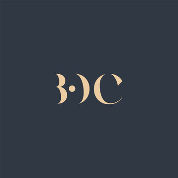 BOC abstract letter logo design. This logo is designed by three abstract letters.