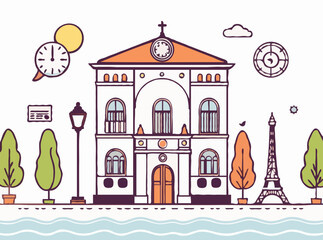 Obraz premium Classic Illustrations for Media with a Modern Twist