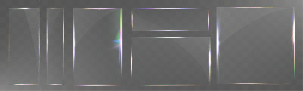 Transparent glass panel, realistic glass texture, clean glass frame, modern glass UI, reflective glass effect.
