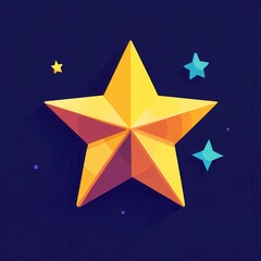 Obraz premium Half Star Symbol: A Unique Glyph Representation for Rating and Review Systems