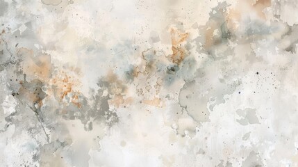 Obraz premium Abstract Watercolor Texture in Beige, Gray, and Brown Tones.