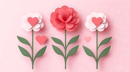 Heartfelt Blooms: A Paper Flower Art Collection.
