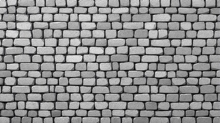 Detailed view of a gray cobblestone wall, showing the rough and natural texture of the stone material.  Great for adding an organic touch to designs