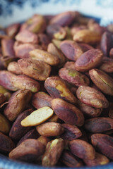 Dried cocoa beans ready for processing in a rural setting
