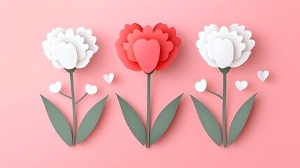 Heartfelt Blooms: A Paper Flower Art Collection.

