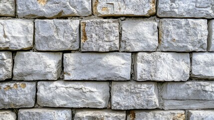 Obraz premium Panoramic background of wide white brick wall texture. Home or office design backdrop