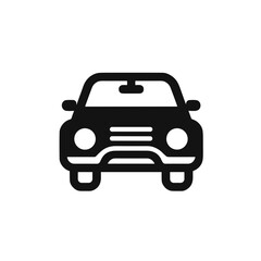 Obraz premium Front view of a classic black car