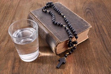 Lent, fast and abstinence period concept. Faith and Reflection
