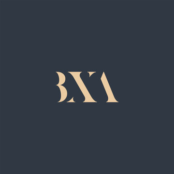 BXA abstract letter logo design. This logo is designed by three abstract letters.