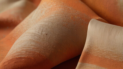 Fototapeta premium A soft, textured gradient blending muted orange with neutral beige, offering a subtle and sophisticated abstract design with a touch of elegance.