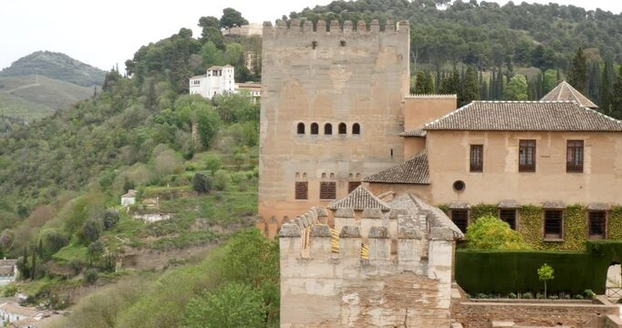 Alhambra, Granada. Mexuar and Nasrid Palaces Entrance.