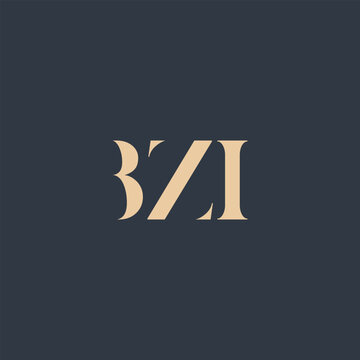 BZI abstract letter logo design. This logo is designed by three abstract letters.