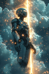 Cybernetic Silhouettes: A Futuristic Dreamscape