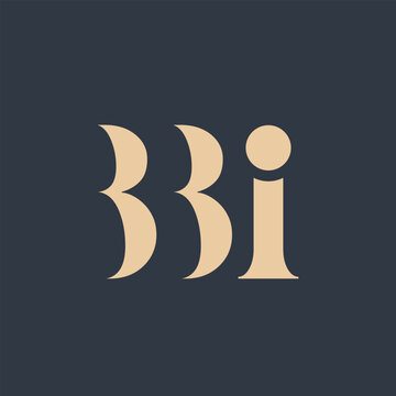 BBI abstract letter logo design. This logo is designed by three abstract letters.