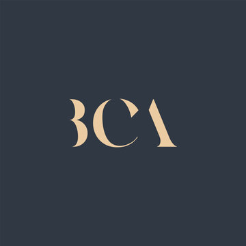 BCA abstract letter logo design. This logo is designed by three abstract letters.