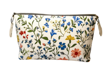 Vibrant floral patterned pouch
