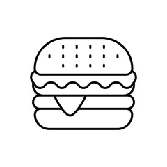 Burger vector icon