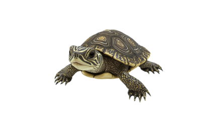 Decorative turtle figurine with intricate patterns