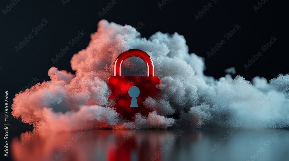 Poster the concept of cloud computing technology involves transferring databases to the cloud, symbolized b