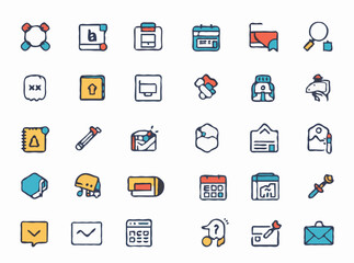 Clean Vector Icons Collection for Websites