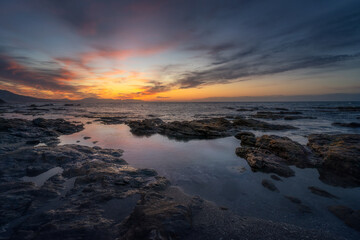 Amanecer en Cala de Mijas, Costa del Sol Málaga