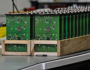 electronic components mounted on board