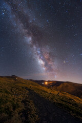 Fototapeta premium Vía lactea, cielo estrellado 