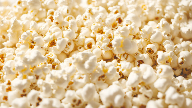 close up of popcorn
