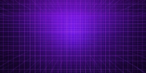 A purple grid background with lines and wireframe patterns, perfect for creating futuristic or cybernetic designs