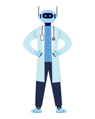 AI doctor support icon