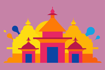 Obraz premium vector illustration of a church