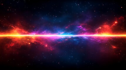 Fototapeta premium Futuristic neon tunnel with glowing laser beams wallpaper images
