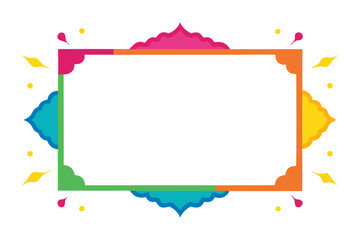 Obraz premium frame with colorful splashes