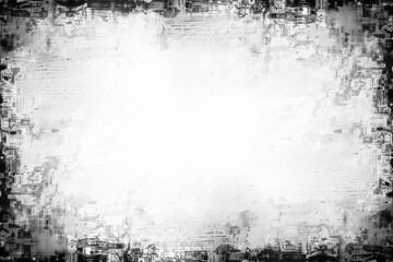 An Artistic Representation of a Textured, Grungy Black and White Background with Subtle Contrast and Unique Features for Creative Use
