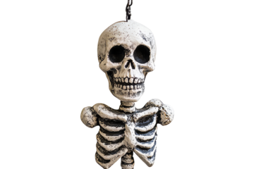 Hanging skeleton for Halloween decor