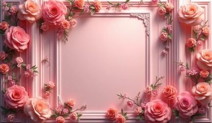 blooming floral elegance for luxury invitations