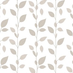Fototapeta premium seamless pattern with leaves, green leaves pattern background. seamless patterns with green leaves of tea. Seamless pattern for textile design. Fabric 