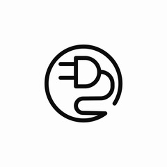 plug electricity icon sign vector