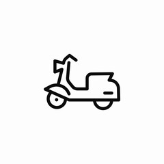 Fototapeta premium scooter transportation icon sign vector
