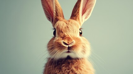 Obraz premium easter bunny alone on see-through background