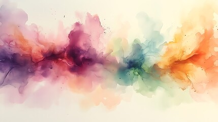Elegant Multicolor Abstract Painting with Stunning Watercolor Depth Photo