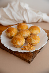 Salgado brasileiro de festa coxinha, empada, hamburguer