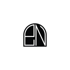 Professional Initial Monogram Logo of EN and NE Letters