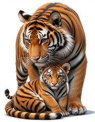 Fototapeta premium Striped Majesty: Tiger